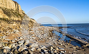 Crtaceous Sandstone Cliffs at Hastings in East Sussex, England