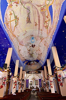 Crucecita church decoration