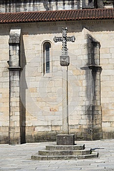 Cruceiro, sculpture typical of Galicia Spain photo