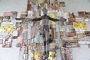 The crucifix in the parish church of St. Patrick in Eggenrot, Germany