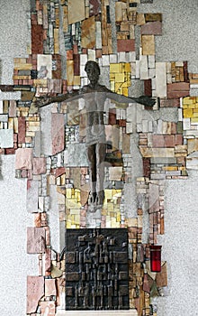 The crucifix in the parish church of St. Patrick in Eggenrot, Germany