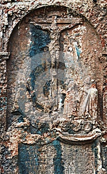 Crucifix relief