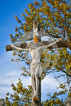 Crucifix Statue, Jesus Hanging on Cross