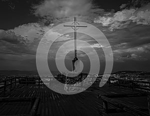 The Crucifix in the top of the `Picoto` mountain in Braga.