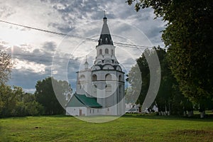 The crucifixion church-bell tower in the Alexander Sloboda