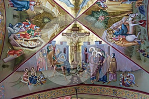 Crucifixion Fresco on Tabor
