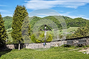 Crucifixion of Jesus Christ in Banska Bela, Slovakia