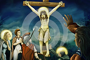 Crucifixion Of Jesus - Digital Painting