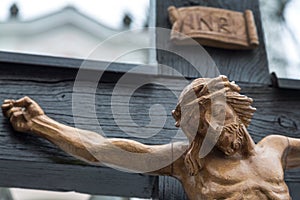 Crucifixion jesus. good friday and easter photo