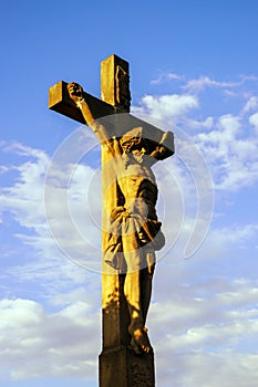 Crucifixion near Chapelle Saint-Sebastien de Dambach-la-Ville , photo