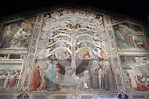 Crucifixion represented as Tree of Life, Basilica di Santa Croce in Florence