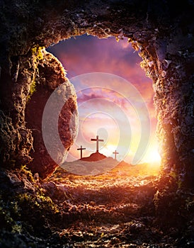 Crucifixion And Resurrection Of Jesus Christ - Empty Tomb