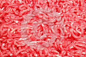 Crude forcemeat from beef meat