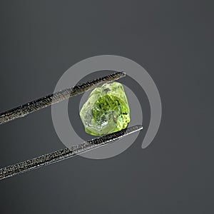 Crude gem quality peridot from Lanzarote, Canary Islands