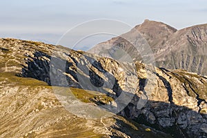 Crude mountain landscape - Alps