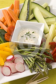 Crudites salad.