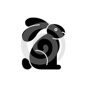 Cruelty free black glyph icon