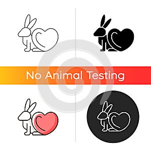 Cruelty free gradient icon