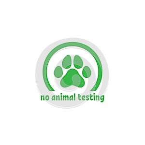 Cruelty free label. Not tested on animals stamp. No animal testing seal