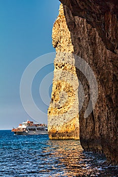 Cruise along the island of Paxos with sea caves