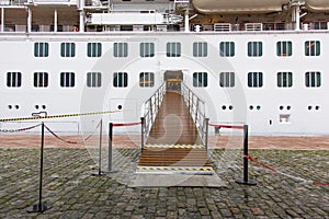 Cruise boarding entrance platform photo