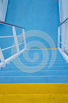 Cruise boat deck stairs