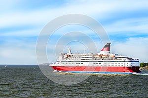 Cruise ferry in Helsinki, Finland photo