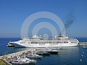 Cruise liner in Monte-Carlo