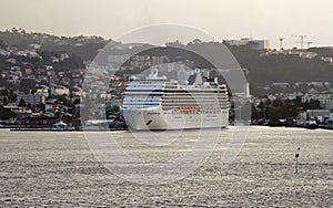 Cruise liner in port. Fort-de-France, Martinique