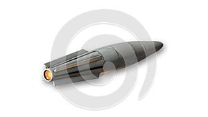 Cruise missile, rocket bomb on white background