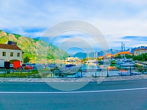 The Cruise port at Kotor, Montenegro