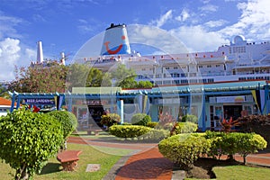 Cruise port in Castries, St Lucia