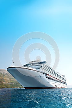 Cruise ship in the Adriatic Sea photo