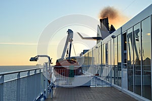 Cruise ship arriving to Olbia