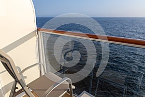 Cruise Ship Balcony with Chair