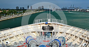 Cruise ship bow