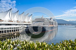 Cruise ship at Canada Place in Vancouver