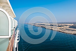 Cruise ship on canal