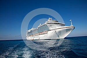 Cruise Ship in Caribbean Sea