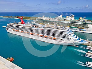 Cruise ship Carnival Conquest, Nassau, Bahamas