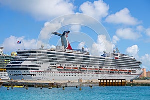 Cruise ship Carnival Conquest, Nassau, Bahamas