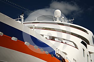 Cruise ship close up
