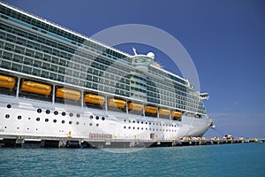 Cruise ship closeup