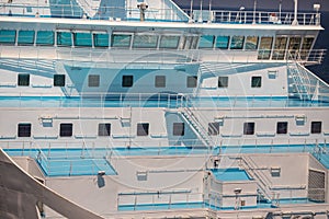 Cruise ship deck view