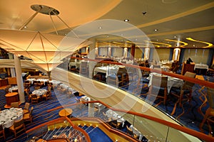 Cruise ship dining area