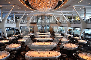 Cruise ship dining room