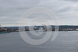 Cruise Ship dock and Harbor view