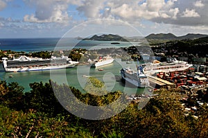 Cruise Ship Dock, St Lucia