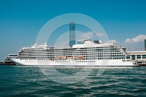 Cruise Ship docked at The Hong Kong cruise terminal