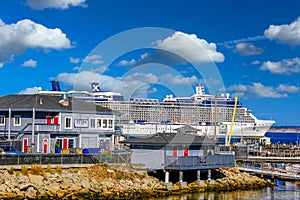 Cruise Ship Docked in Monterey